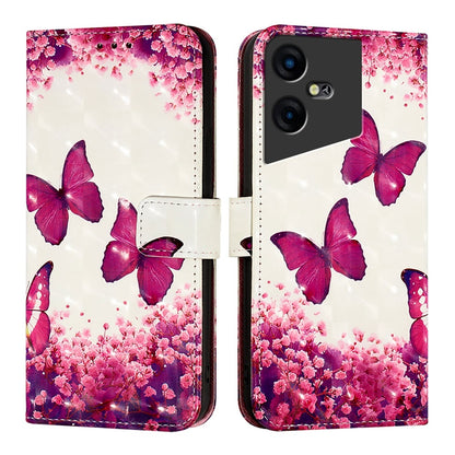 Tecno Pova Neo 3 Leather Flip Phone Case with 3D Painted Design, Card Holder, Wallet & Stand Function - Durable Protection & Easy Access