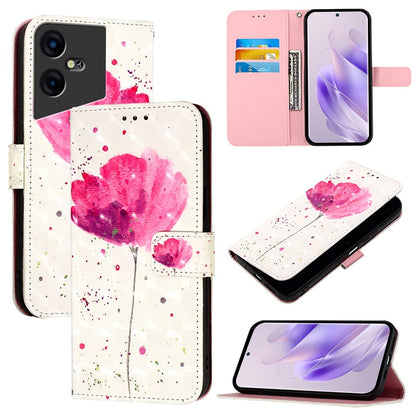 Tecno Pova Neo 3 Leather Flip Phone Case with 3D Painted Design, Card Holder, Wallet & Stand Function - Durable Protection & Easy Access