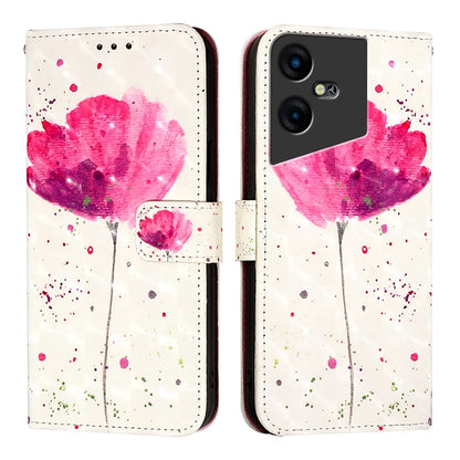 Tecno Pova Neo 3 Leather Flip Phone Case with 3D Painted Design, Card Holder, Wallet & Stand Function - Durable Protection & Easy Access