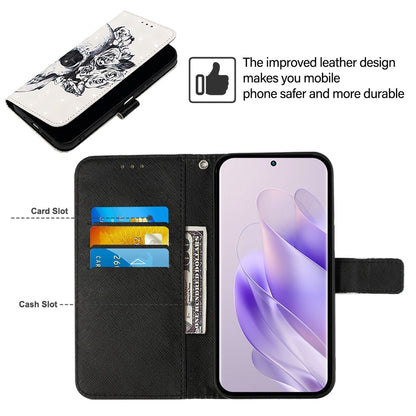 Tecno Spark 10 5G Leather Flip Phone Case with 3D Painted Design, Card Holder, Wallet & Stand Function - Durable Protection & Easy Access