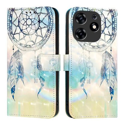 Tecno Spark 10 Pro Leather Flip Phone Case with 3D Painted Design, Card Holder, Wallet & Stand Function - Durable Protection & Easy Access