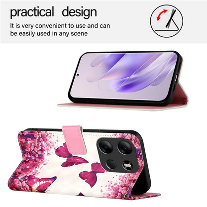 Tecno Pop 7 Leather Flip Phone Case with 3D Painted Design, Card Holder, Wallet & Stand Function - Durable Protection & Easy Access