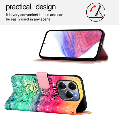 Tecno Spark 20 Pro 5G Leather Flip Phone Case with 3D Painted Design, Card Holder, Wallet & Stand Function - Durable Protection & Easy Access