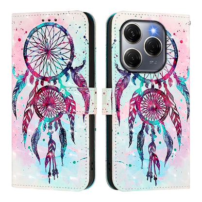 Tecno Spark 20 Pro 5G Leather Flip Phone Case with 3D Painted Design, Card Holder, Wallet & Stand Function - Durable Protection & Easy Access