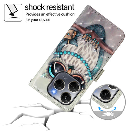 Tecno Spark 20 Pro 5G Leather Flip Phone Case with 3D Painted Design, Card Holder, Wallet & Stand Function - Durable Protection & Easy Access