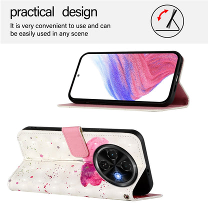 Tecno Spark 30C Leather Flip Phone Case with 3D Painted Design, Card Holder, Wallet & Stand Function - Durable Protection & Easy Access
