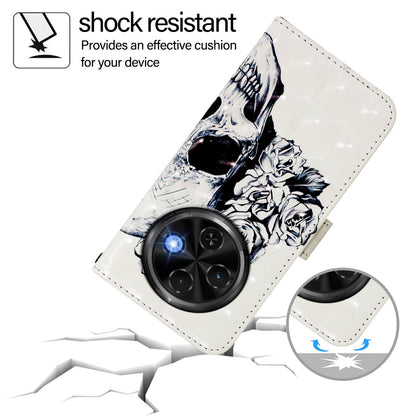 Tecno Spark 30C Leather Flip Phone Case with 3D Painted Design, Card Holder, Wallet & Stand Function - Durable Protection & Easy Access