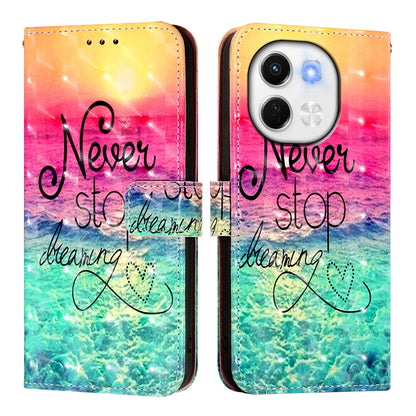 Tecno Spark 30 5G Leather Flip Phone Case with 3D Painted Design, Card Holder, Wallet & Stand Function - Durable Protection & Easy Access