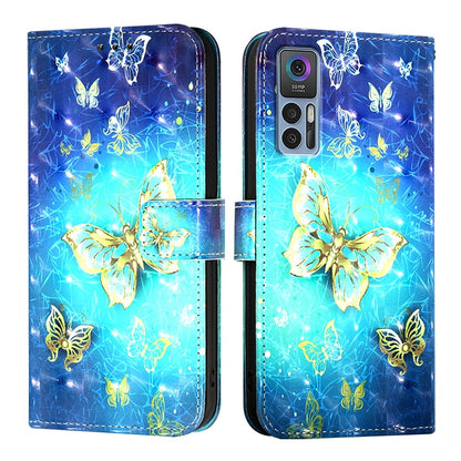 TCL 30 4G Leather Flip Phone Case with 3D Painted Design, Card Holder, Wallet & Stand Function - Durable Protection & Easy Access