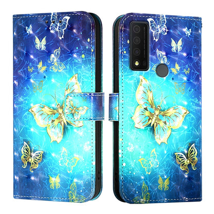 TCL 30 XE 5G Leather Flip Phone Case with 3D Painted Design, Card Holder, Wallet & Stand Function - Durable Protection & Easy Access