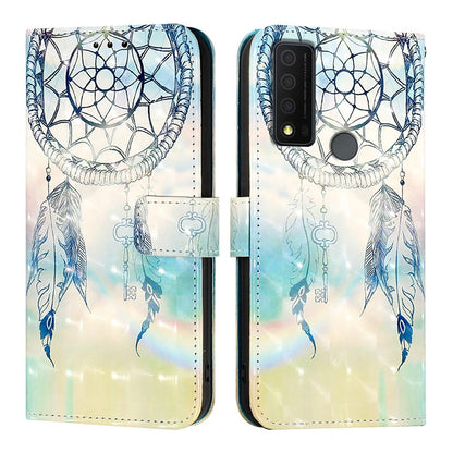 TCL 30 XE 5G Leather Flip Phone Case with 3D Painted Design, Card Holder, Wallet & Stand Function - Durable Protection & Easy Access