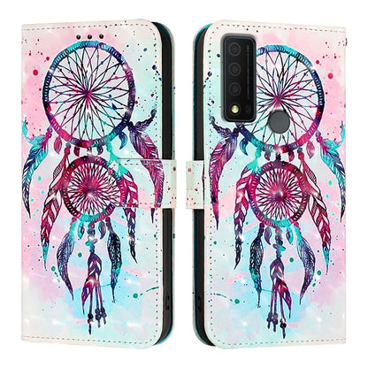 TCL 30 XE 5G Leather Flip Phone Case with 3D Painted Design, Card Holder, Wallet & Stand Function - Durable Protection & Easy Access