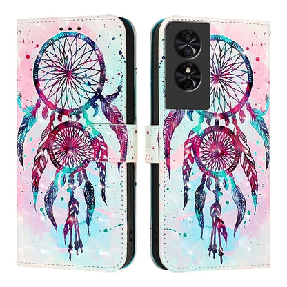 TCL 50 SE Leather Flip Phone Case with 3D Painted Design, Card Holder, Wallet & Stand Function - Durable Protection & Easy Access