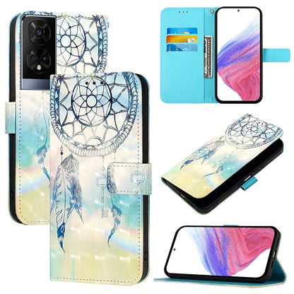 TCL 50 XE 5G Leather Flip Phone Case with 3D Painted Design, Card Holder, Wallet & Stand Function - Durable Protection & Easy Access
