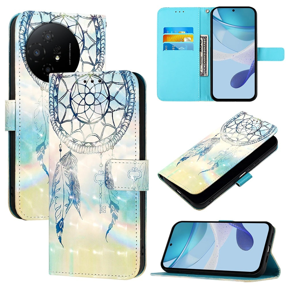 TCL 50 XL 5G Leather Flip Phone Case with 3D Painted Design, Card Holder, Wallet & Stand Function - Durable Protection & Easy Access