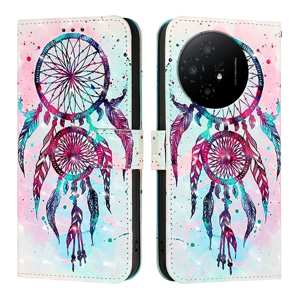 TCL 50 XL 5G Leather Flip Phone Case with 3D Painted Design, Card Holder, Wallet & Stand Function - Durable Protection & Easy Access