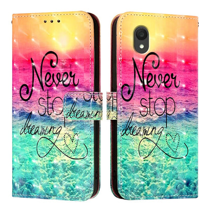 TCL 201 Leather Flip Phone Case with 3D Painted Design, Card Holder, Wallet & Stand Function - Durable Protection & Easy Access