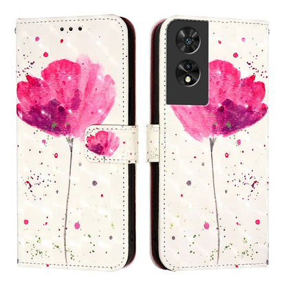 TCL 505 Leather Flip Phone Case with 3D Painted Design, Card Holder, Wallet & Stand Function - Durable Protection & Easy Access