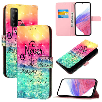 TCL 30 XL T701DL Leather Flip Phone Case with 3D Painted Design, Card Holder, Wallet & Stand Function - Durable Protection & Easy Access