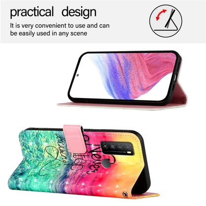 TCL 30 XL T701DL Leather Flip Phone Case with 3D Painted Design, Card Holder, Wallet & Stand Function - Durable Protection & Easy Access