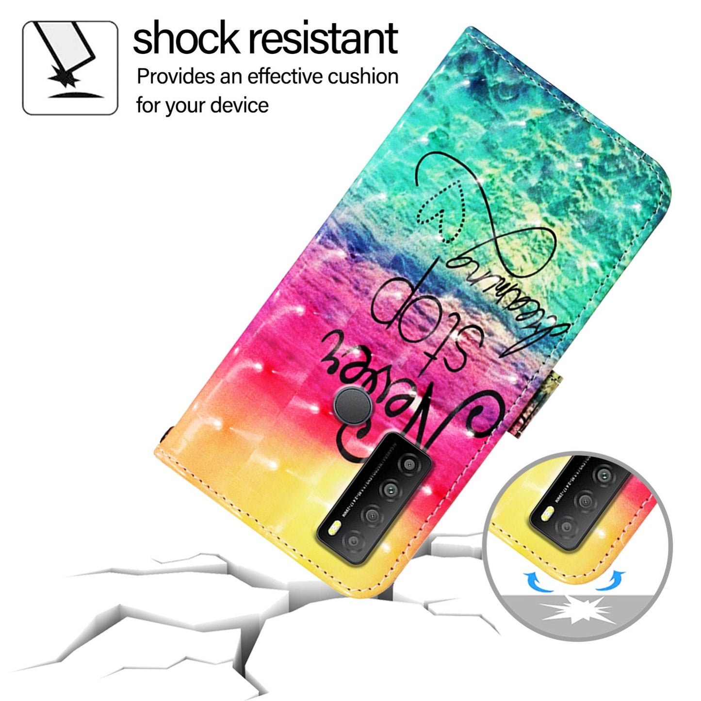 TCL 30 XL T701DL Leather Flip Phone Case with 3D Painted Design, Card Holder, Wallet & Stand Function - Durable Protection & Easy Access