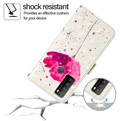 TCL 30 XL T701DL Leather Flip Phone Case with 3D Painted Design, Card Holder, Wallet & Stand Function - Durable Protection & Easy Access