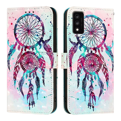 TCL 30T T603DL Leather Flip Phone Case with 3D Painted Design, Card Holder, Wallet & Stand Function - Durable Protection & Easy Access