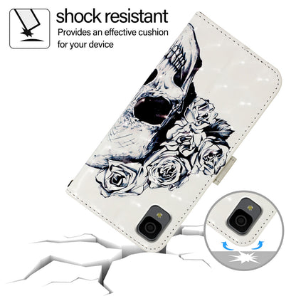 TCL 30 Z T602DL Leather Flip Phone Case with 3D Painted Design, Card Holder, Wallet & Stand Function - Durable Protection & Easy Access