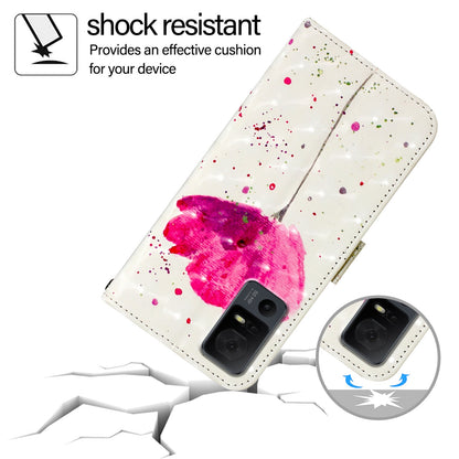 TCL 40 T T608DL Leather Flip Phone Case with 3D Painted Design, Card Holder, Wallet & Stand Function - Durable Protection & Easy Access