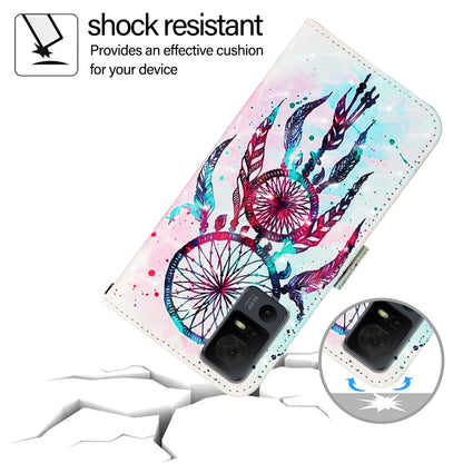 TCL 40 XL Leather Flip Phone Case with 3D Painted Design, Card Holder, Wallet & Stand Function - Durable Protection & Easy Access
