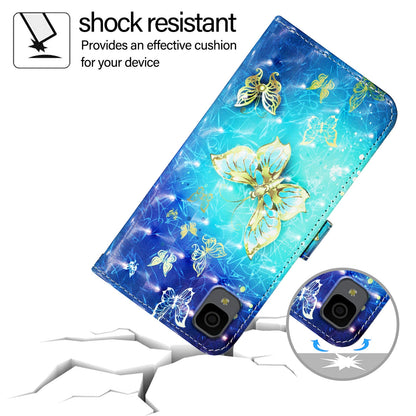 TCL 30Z T602DL Leather Flip Phone Case with 3D Painted Design, Card Holder, Wallet & Stand Function - Durable Protection & Easy Access