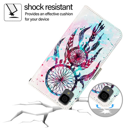 TCL 30Z T602DL Leather Flip Phone Case with 3D Painted Design, Card Holder, Wallet & Stand Function - Durable Protection & Easy Access