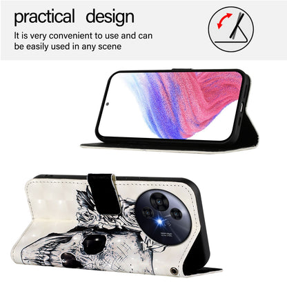 TCL 50 Pro NxtPaper Leather Flip Phone Case with 3D Painted Design, Card Holder, Wallet & Stand Function - Durable Protection & Easy Access