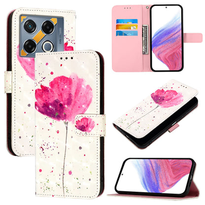 Infinix GT 20 Pro Leather Flip Phone Case with 3D Painted Design, Card Holder, Wallet & Stand Function - Durable Protection & Easy Access