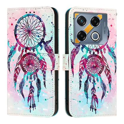 Infinix GT 20 Pro Leather Flip Phone Case with 3D Painted Design, Card Holder, Wallet & Stand Function - Durable Protection & Easy Access