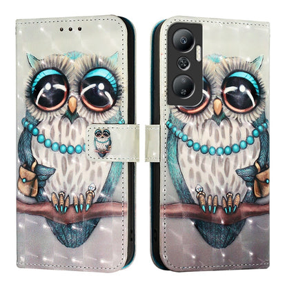 Infinix Hot 20 4G Leather Flip Phone Case with 3D Painted Design, Card Holder, Wallet & Stand Function - Durable Protection & Easy Access