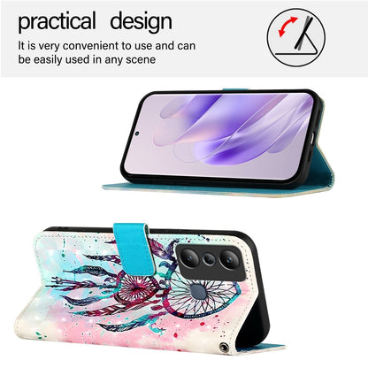 Infinix Hot 20i Leather Flip Phone Case with 3D Painted Design, Card Holder, Wallet & Stand Function - Durable Protection & Easy Access