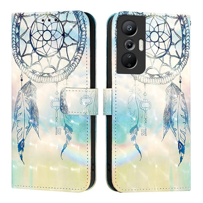 Infinix Hot 20 Pro Leather Flip Phone Case with 3D Painted Design, Card Holder, Wallet & Stand Function - Durable Protection & Easy Access