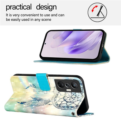 Infinix Hot 20S Leather Flip Phone Case with 3D Painted Design, Card Holder, Wallet & Stand Function - Durable Protection & Easy Access