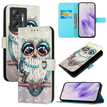 Infinix Hot 30 5G Leather Flip Phone Case with 3D Painted Design, Card Holder, Wallet & Stand Function - Durable Protection & Easy Access