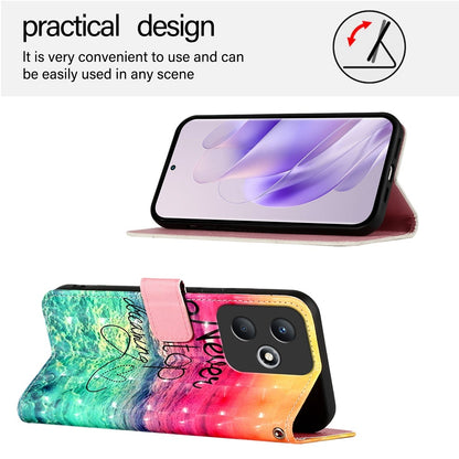 Infinix Hot 30 Play NFC Leather Flip Phone Case with 3D Painted Design, Card Holder, Wallet & Stand Function - Durable Protection & Easy Access