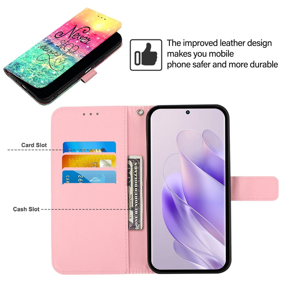 Infinix Hot 30 Play Leather Flip Phone Case with 3D Painted Design, Card Holder, Wallet & Stand Function - Durable Protection & Easy Access