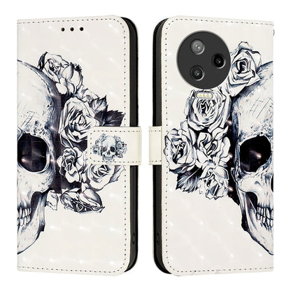 Infinix Note 12 Pro 4G Leather Flip Phone Case with 3D Painted Design, Card Holder, Wallet & Stand Function - Durable Protection & Easy Access