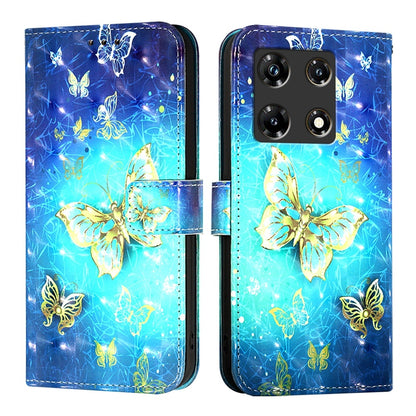 Infinix Note 30 5G Leather Flip Phone Case with 3D Painted Design, Card Holder, Wallet & Stand Function - Durable Protection & Easy Access