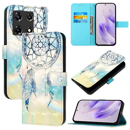 Infinix Note 30 Pro Leather Flip Phone Case with 3D Painted Design, Card Holder, Wallet & Stand Function - Durable Protection & Easy Access
