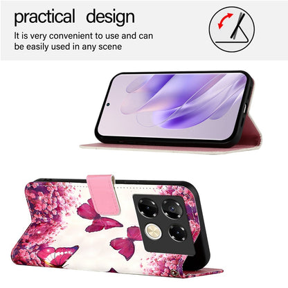 Infinix Note 40 Pro 4G Leather Flip Phone Case with 3D Painted Design, Card Holder, Wallet & Stand Function - Durable Protection & Easy Access