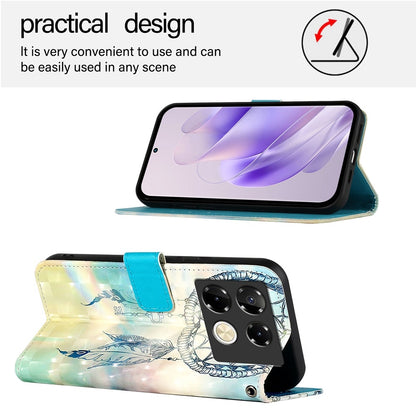 Infinix Note 40 Pro 5G Leather Flip Phone Case with 3D Painted Design, Card Holder, Wallet & Stand Function - Durable Protection & Easy Access