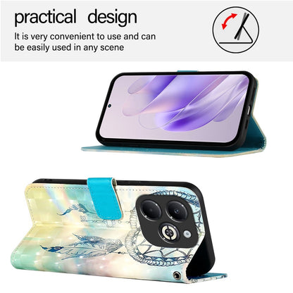 Infinix Smart 8 Pro Leather Flip Phone Case with 3D Painted Design, Card Holder, Wallet & Stand Function - Durable Protection & Easy Access