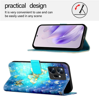 Infinix Zero 20 Leather Flip Phone Case with 3D Painted Design, Card Holder, Wallet & Stand Function - Durable Protection & Easy Access