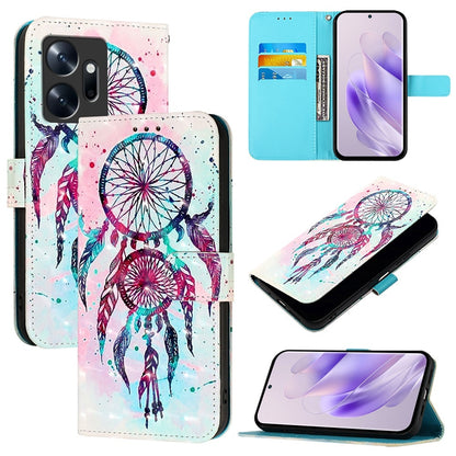 Infinix Zero 20 Leather Flip Phone Case with 3D Painted Design, Card Holder, Wallet & Stand Function - Durable Protection & Easy Access